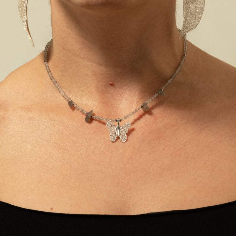 Nymph Spirit Gemstone Necklace Set - Northern Lights