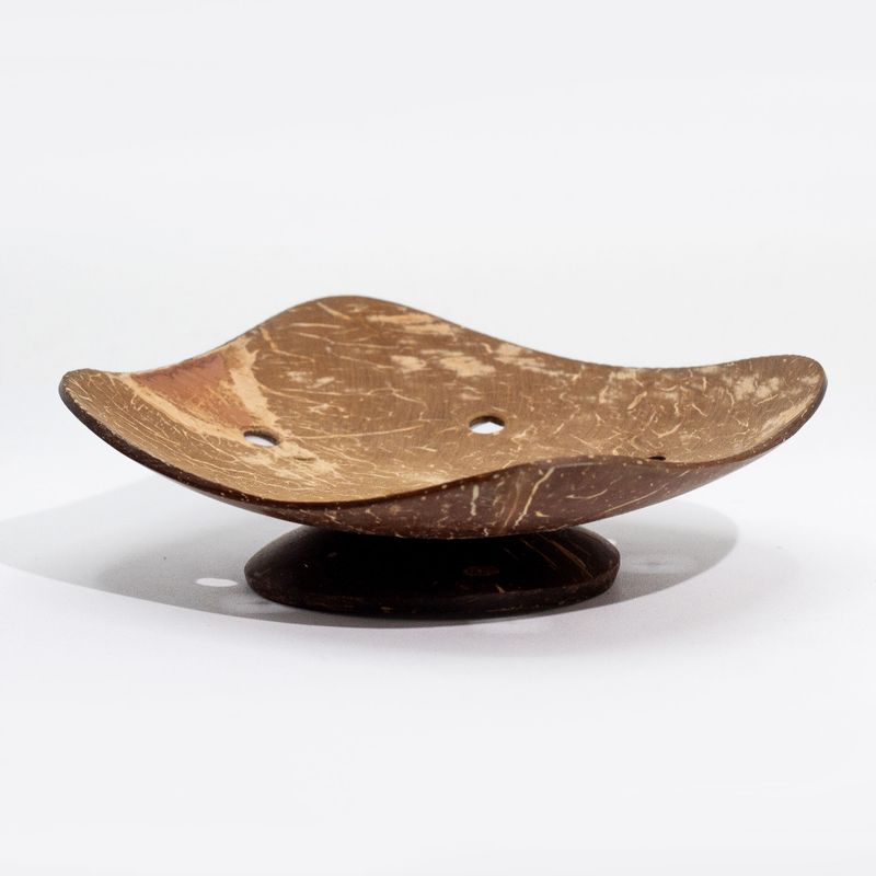 Natural Coconut Soap Dish - Square - 11cm