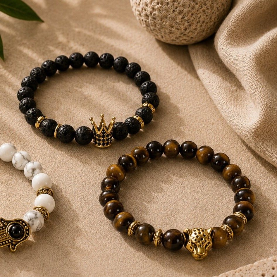 Браслети з самоцвітів у стилі Boho Bling