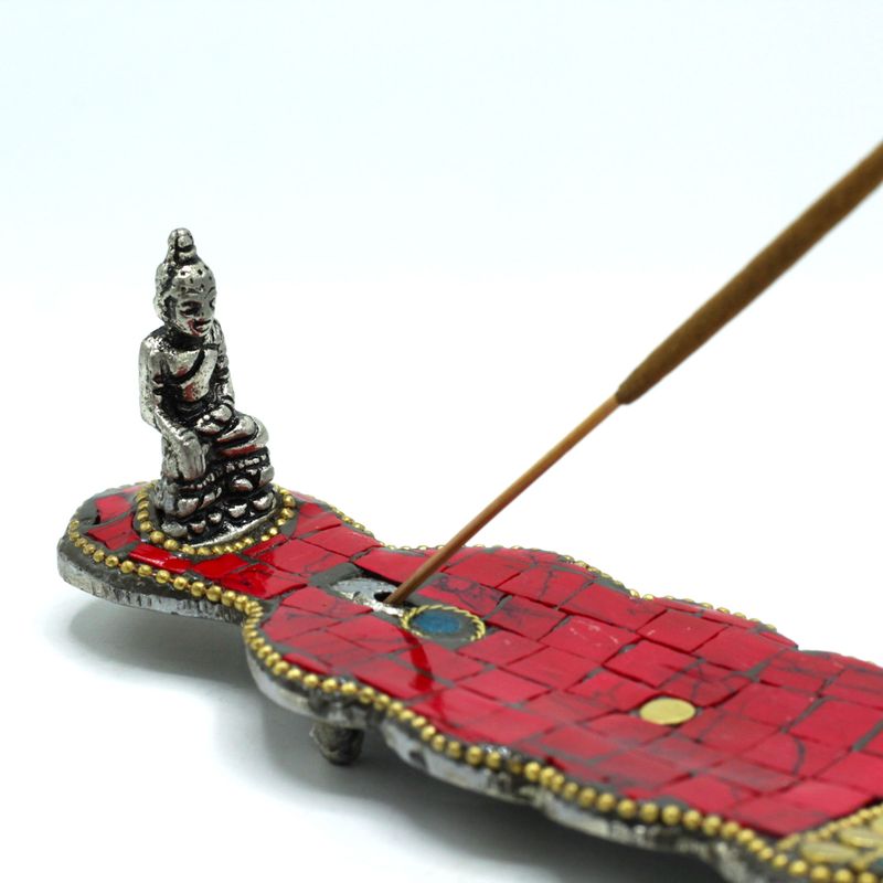 Porte-encens tibétain Bouddha Long Dagger