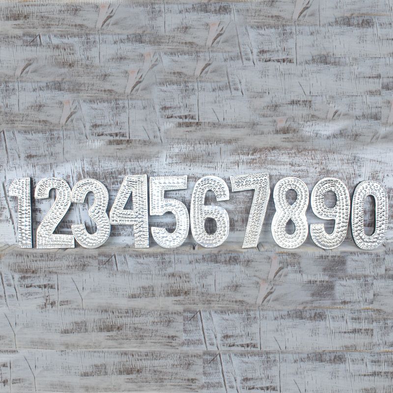 Petites Lettres en Aluminium – chiffres 1 à 0