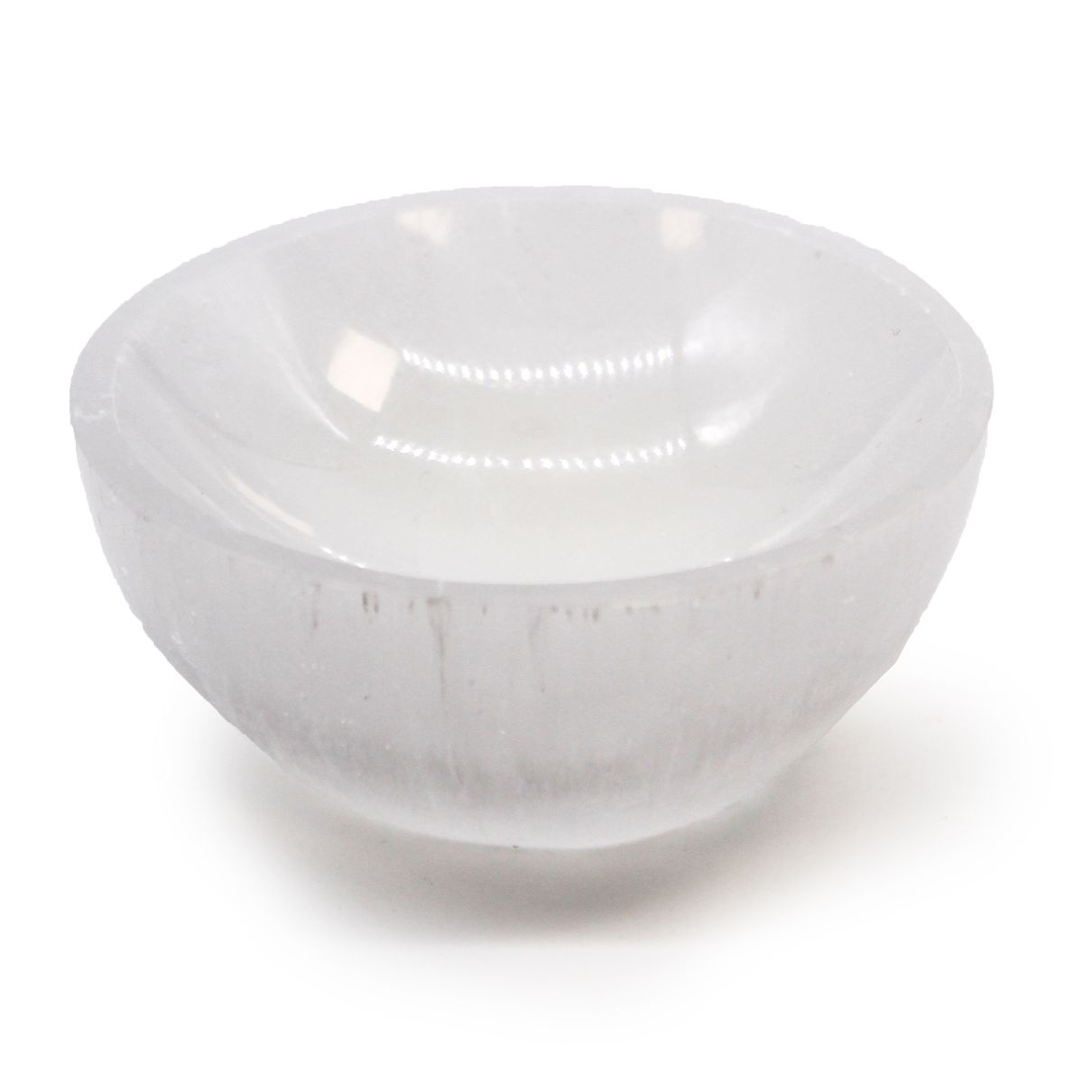 Taça redonda de selenita - 8 cm