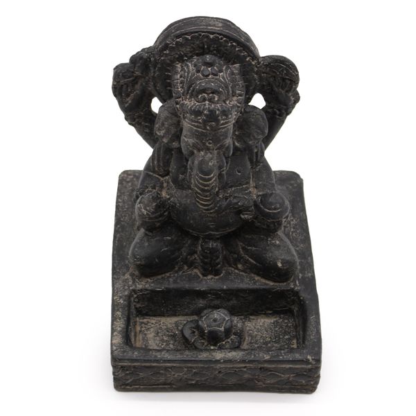 Brûleur d'Encens Ganesh Fengshui (Noir Antique)