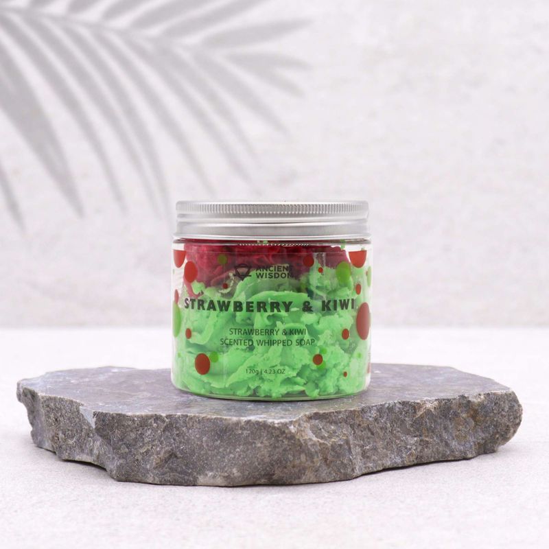 Savon Crème Fouettée 120g - Fraise & Kiwi
