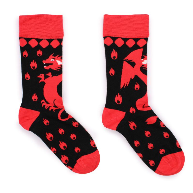Hop Hare Bamboo Socks (36-41) - Red Dragons