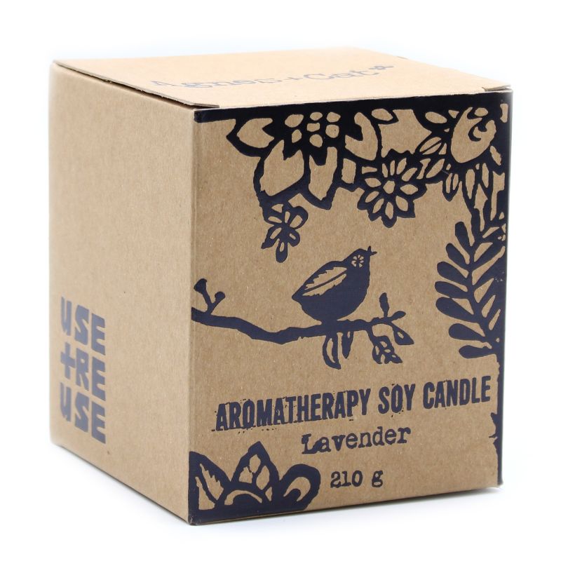Aromatherapy Soy Wax Candle - Lavender (210g)