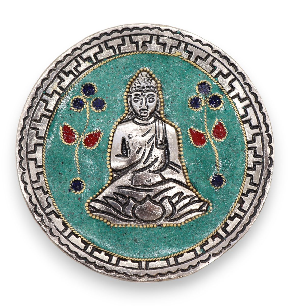 Porta-incenso Buda Decoração Verde 10 cm