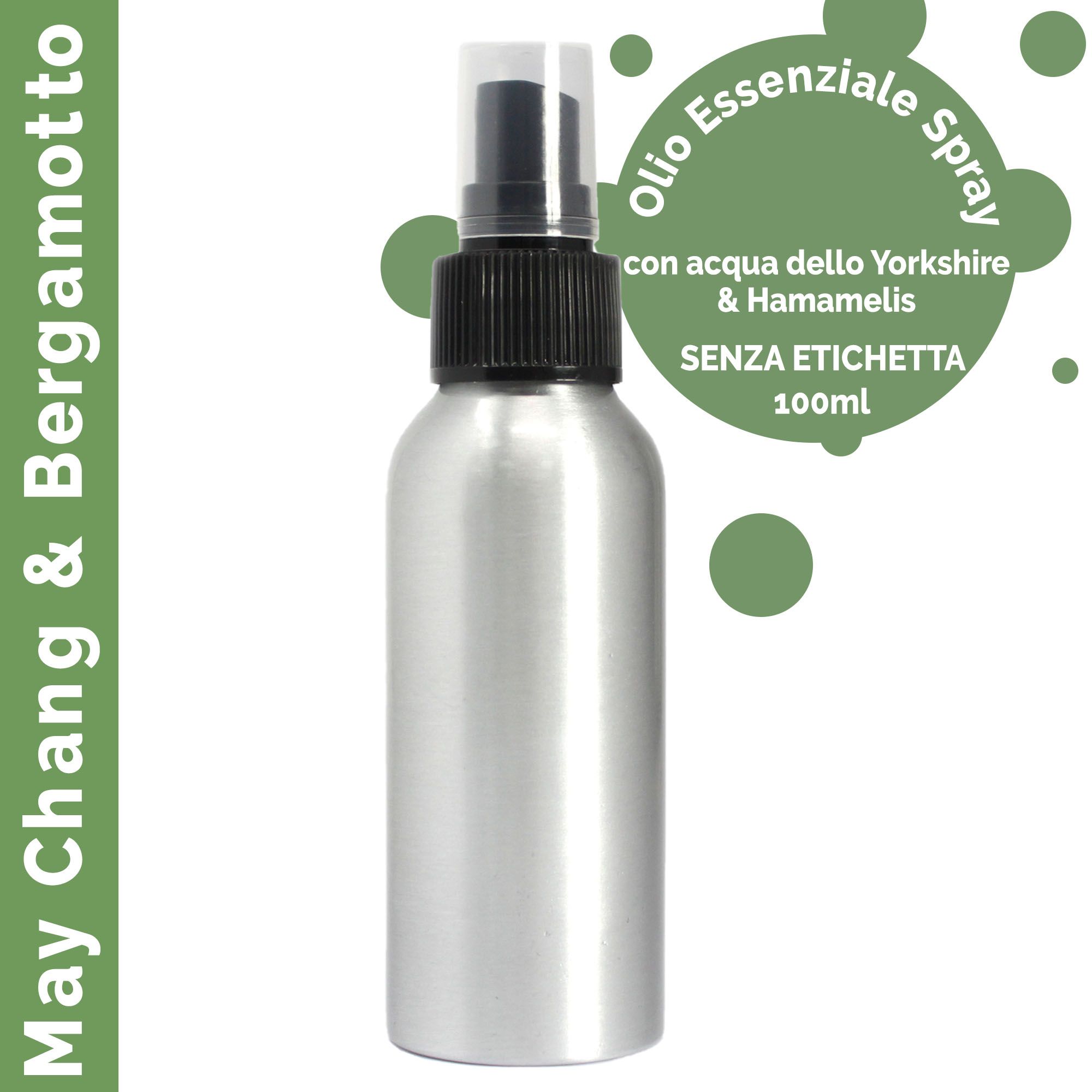 100ml Sprej s Eteričnim Uljima May Chang & Bergamot - Bez Etikete