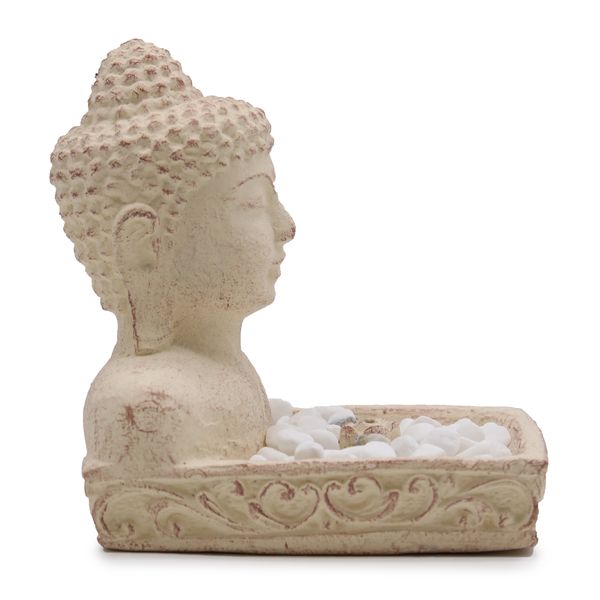 Brûleur d'Encens Bouddha Feng Shui (Crème)