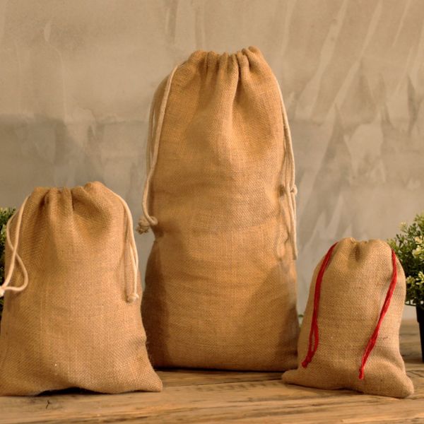 Jute Drawstring Display Sacks