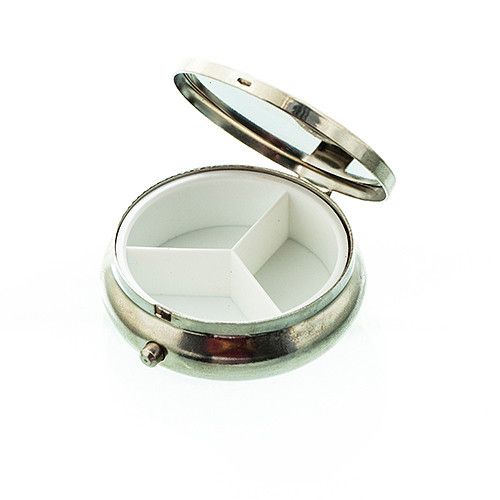 Caixa de Comprimidos Vintage - Decoração Prata