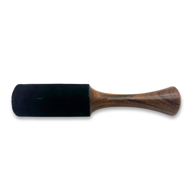 Bâton en bois – 18x3 cm – Poignée tubulaire moyenne avec double anneau