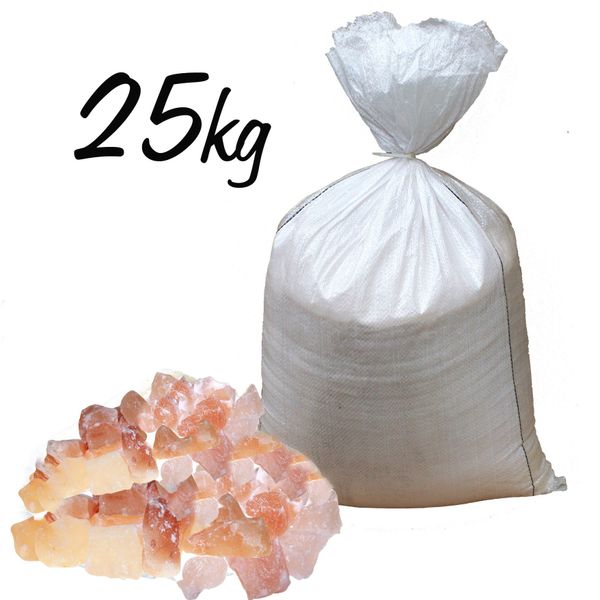 Pedaços de sais de banho do Himalaia rosa- 25kg Saco