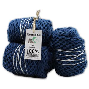 Pure Soft Jute and Cotton Mesh Bag