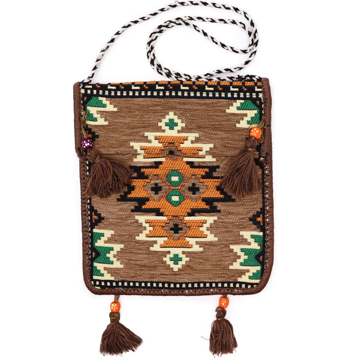Mala a tiracolo de festival Kilim bege