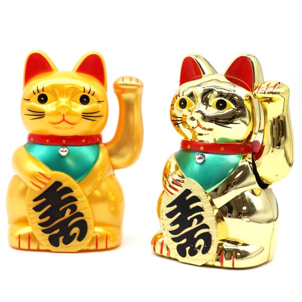 Gato da Sorte Dourado - 15cm