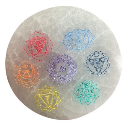 Placa de Carregamento Pequena 8 cm - Design Chakra - cor