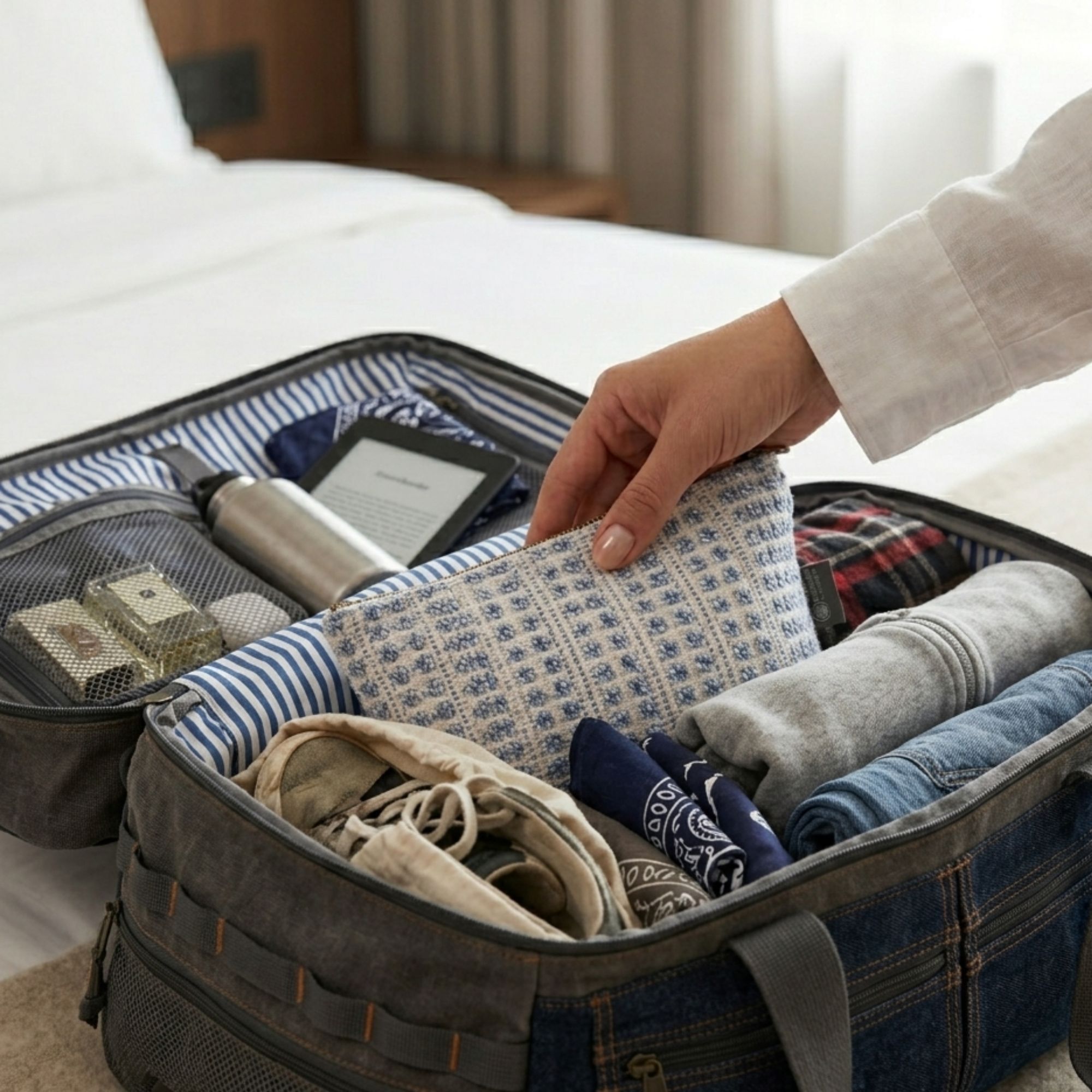 Nomad Sari Indiase Jacquard Toilettassen