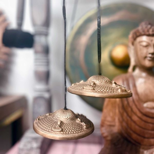 Tingsha Tibétain - Dragon - Environ 7,4 cm