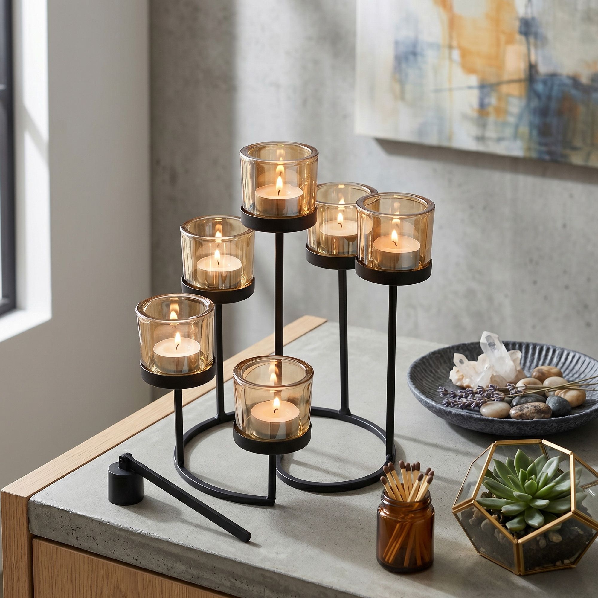 Bougeoirs pour Votives en Fer