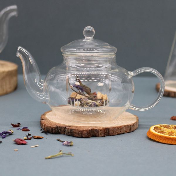Théière en verre avec infuseur - Perle Ronde - 400 ml