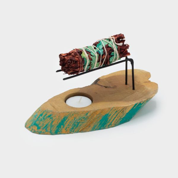 Diffuseur de Palo Santo - Bois de Gamel Vert Patiné