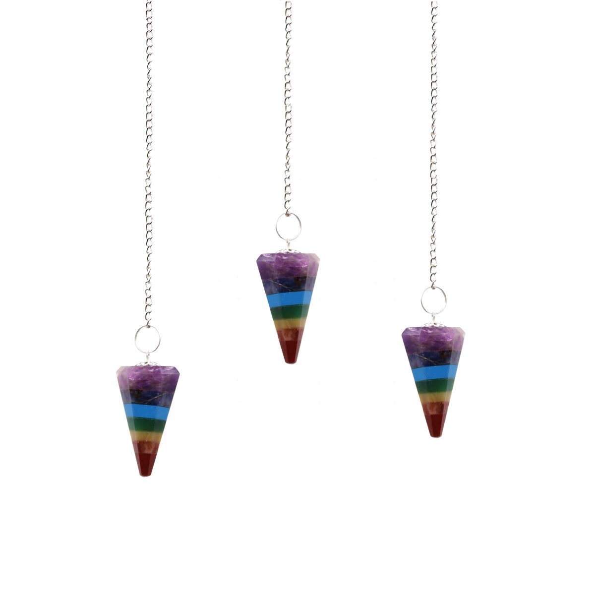 Pêndulos Especiais - Chakra 7 Pedras
