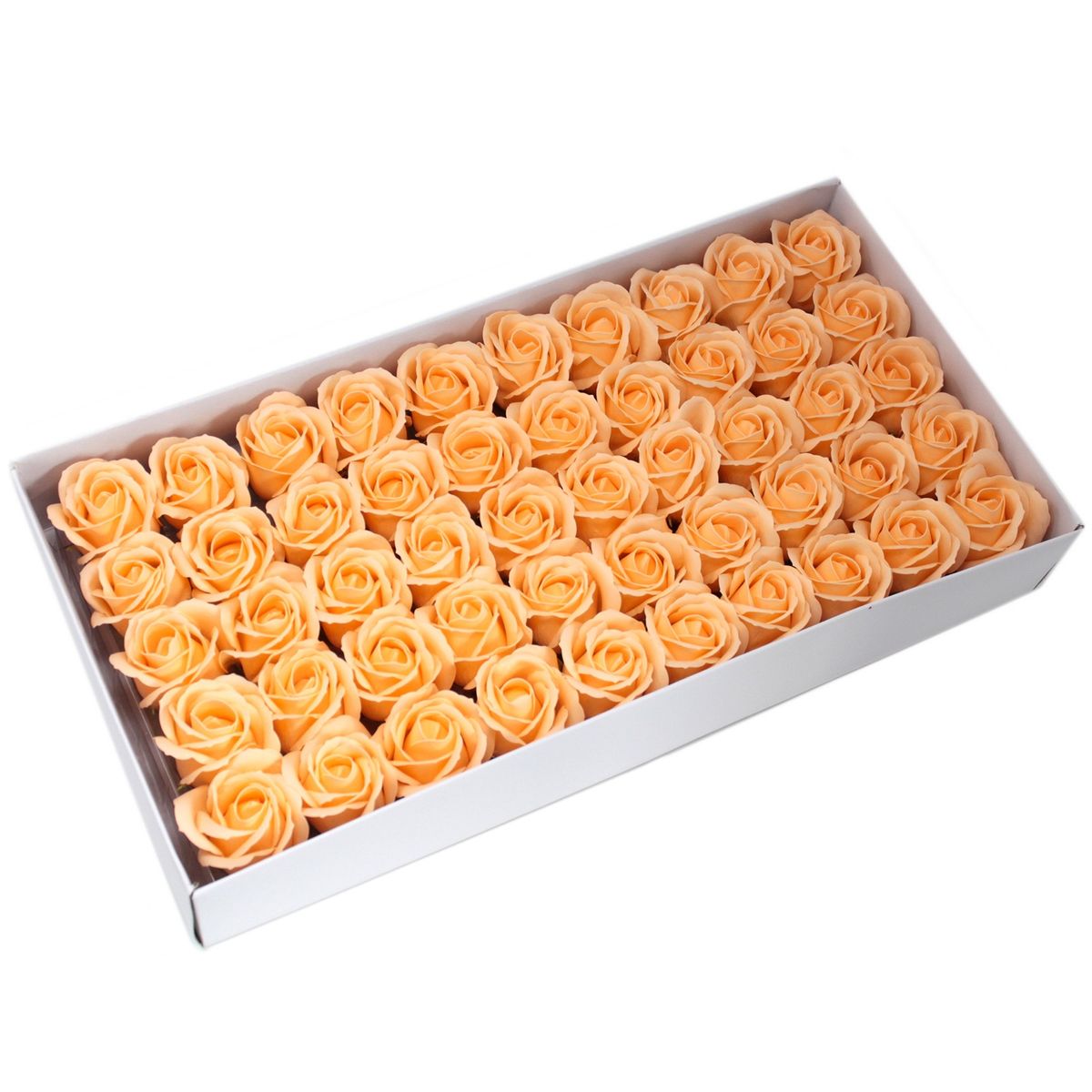 Flor decorativa para trabalhos manuais, tamanho médio - pêssego