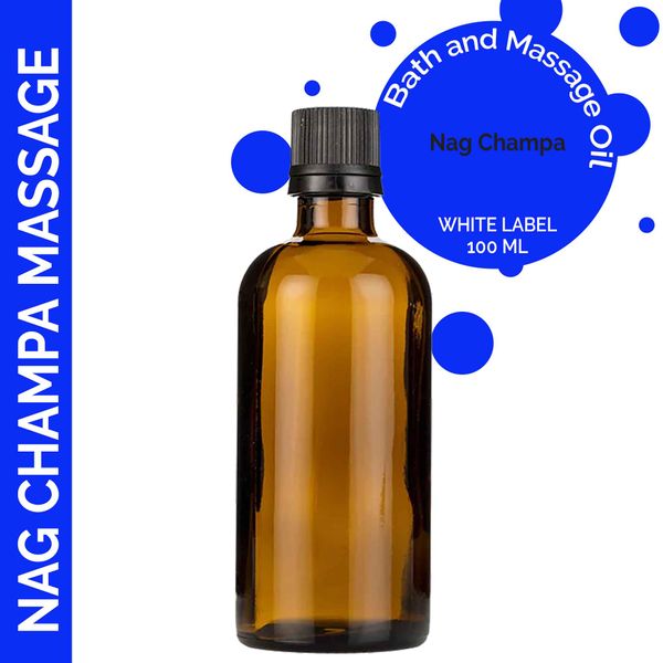 Nag Champa Massage Oil - 100ml - White Label