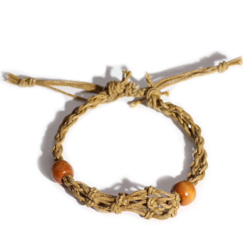 Bracelet en cordon pour  pierres précieuses 20-28 cm/7,8-11 pouces - Sable