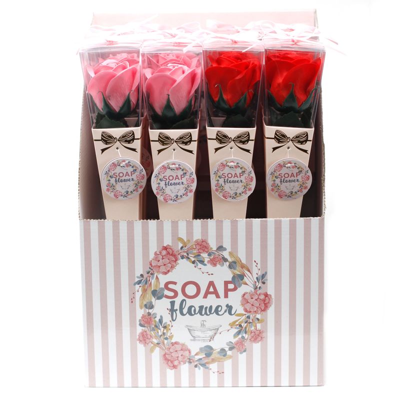 Fleurs Uniques  et Présentoir - Rose Moyenne
