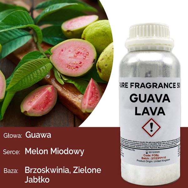 Olejek Zapachowy Czysty 500 ml - Guawa Lava