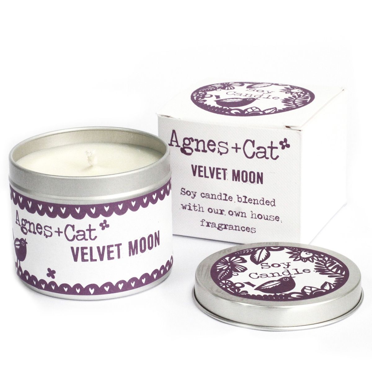 Velas em lata - Velvet Lua