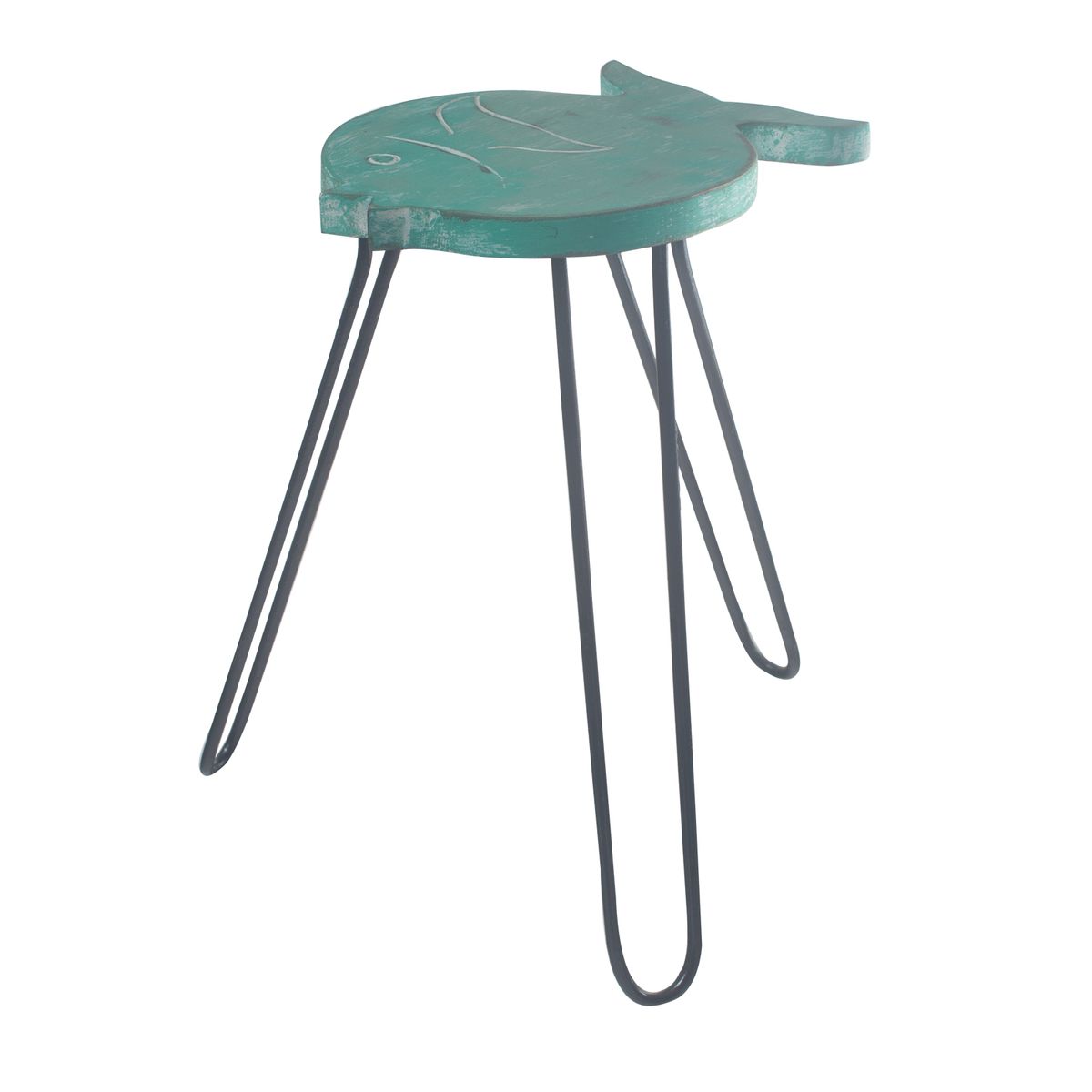 Mesa em madeira de Albasia - Turquesa
