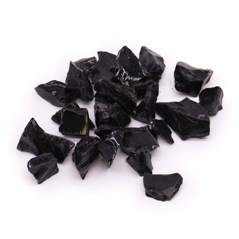Black Obsidian Raw Crystals 500g