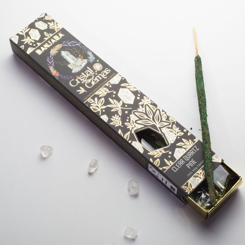 Banjara Cristal Gemas - Clear Quartz Pine