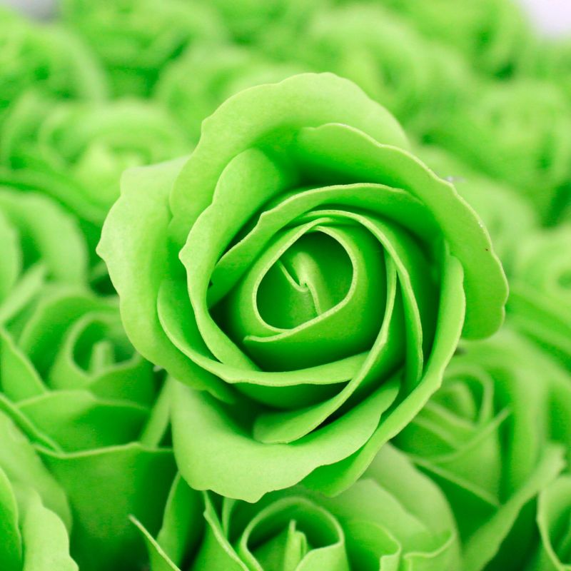 Roses de Savon  pour Bouquet- Medium/Vert