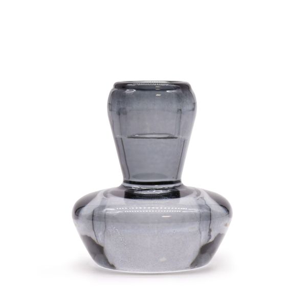 Portavelas reversible con diseño de seta para cena / vela de té - Gris medianoche