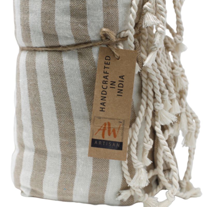 Serviette Paréo Coton - 100x180 cm - Sable Chaud