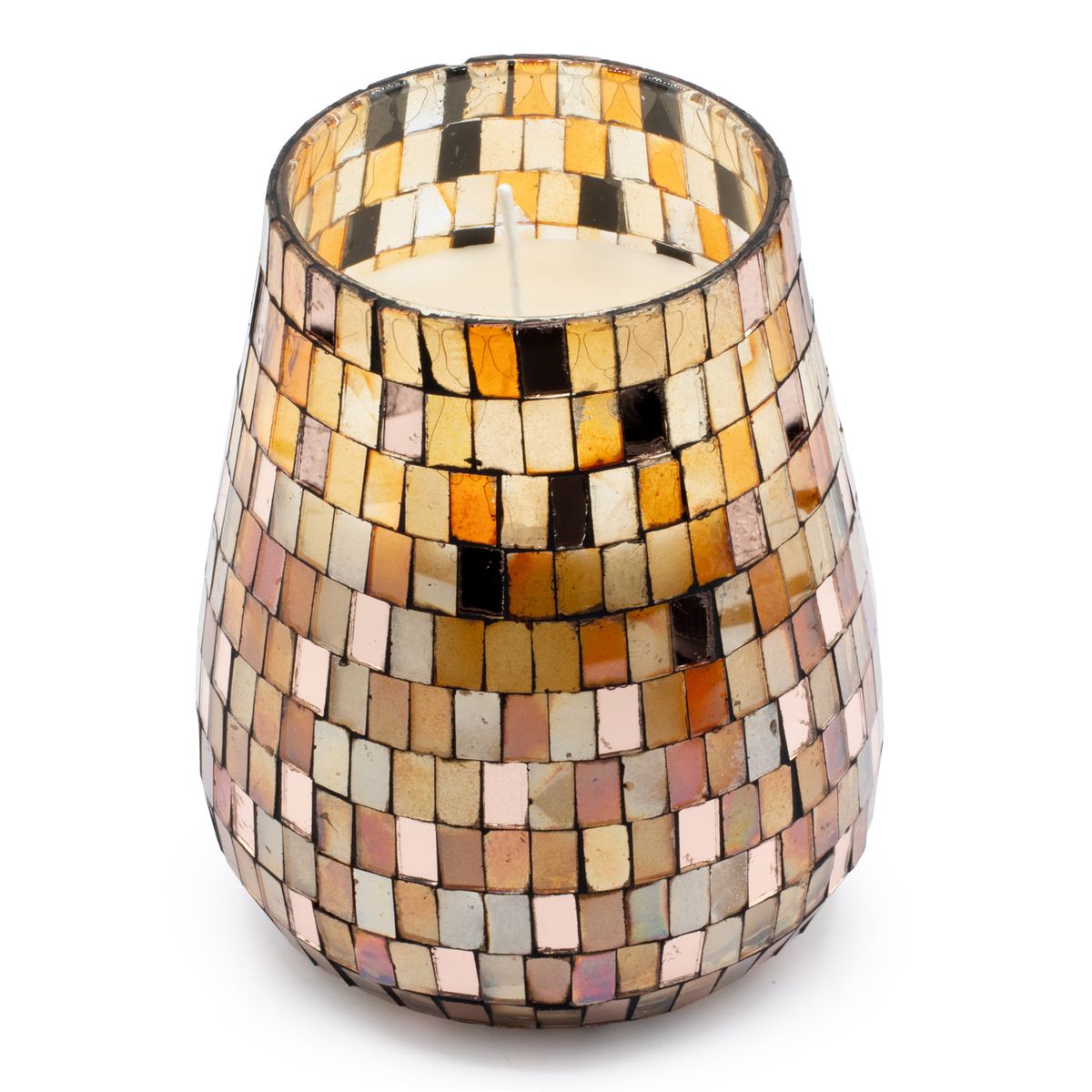 Velas em tarros de vidro