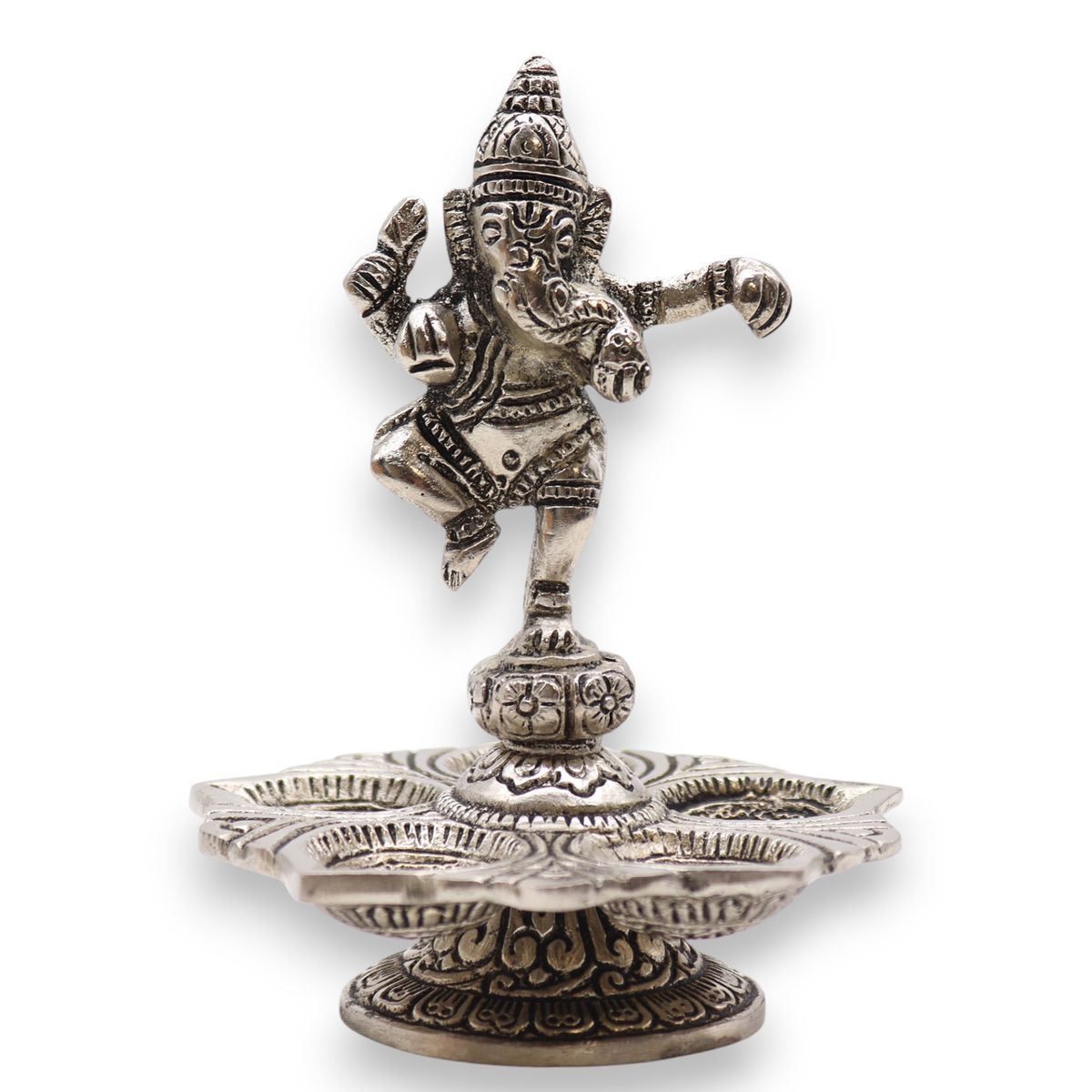 Porta-incenso Ganesha Dançante 14x10 cm
