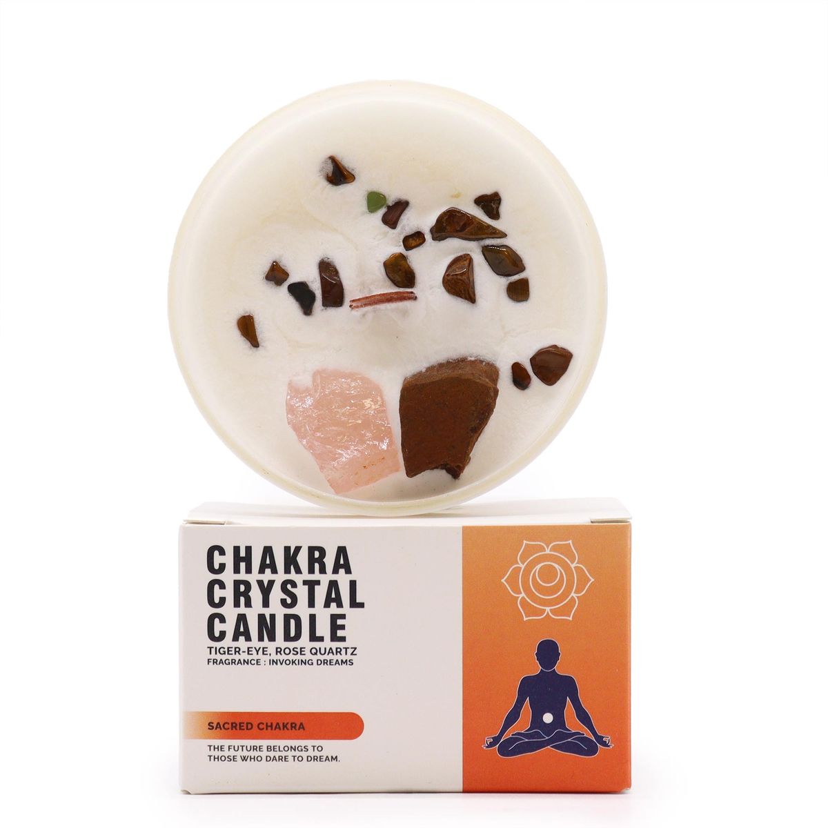 Velas de Cristal de Chakra - Chakra Sacro