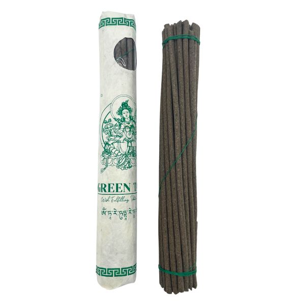 Conjunto de 30 Incensos Tibetanos Premium - Tara Verde (Green Tara)