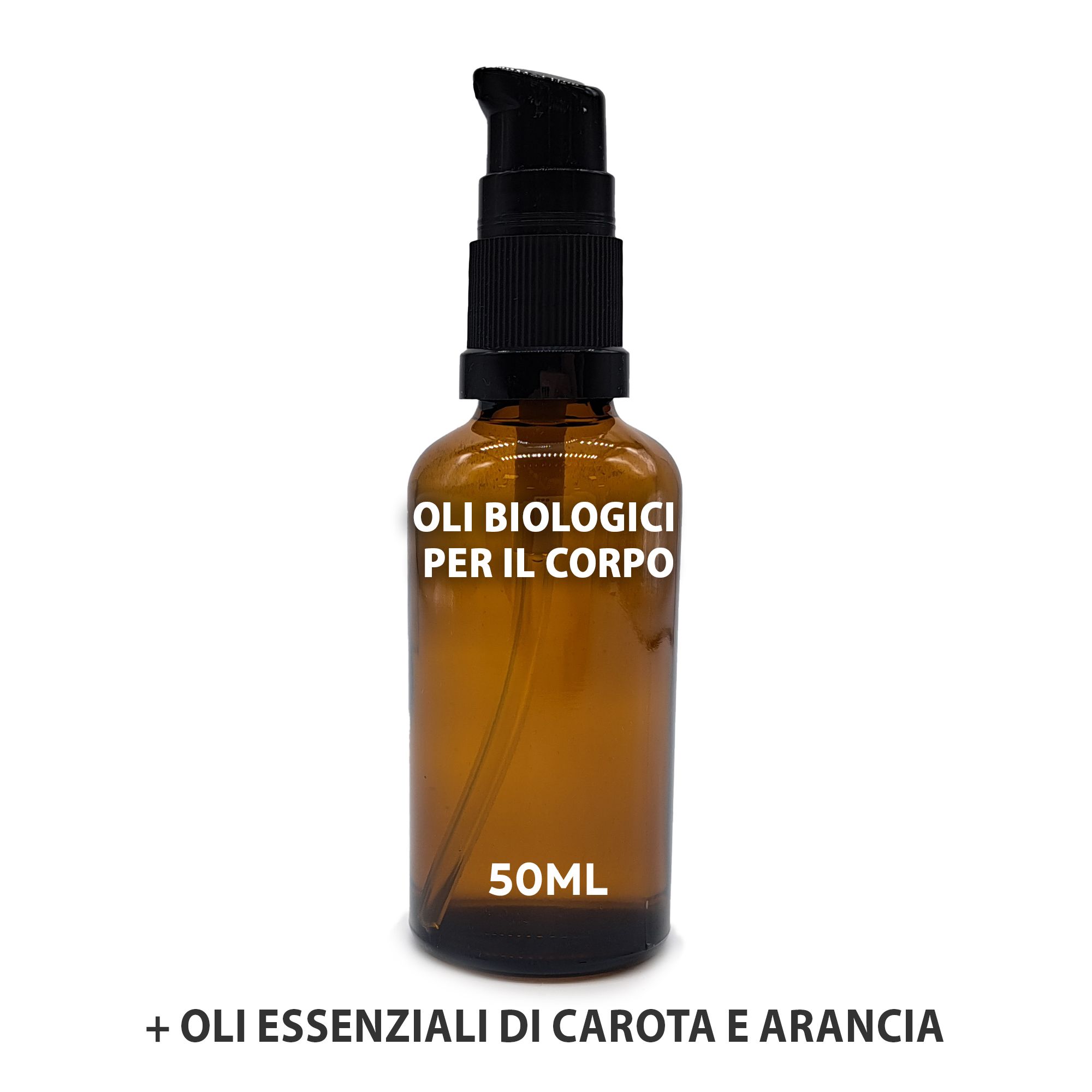 Oli Corpo Biologici 50ml - Carota e Arancia - No Etichetta