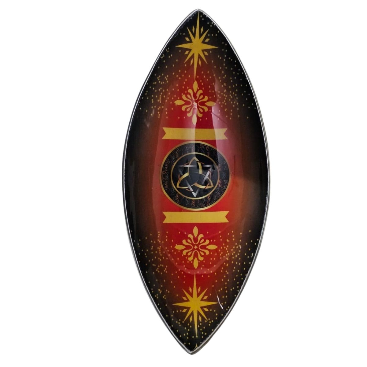 Porta-incensos esmaltado - Alumínio - Triquetra pagã