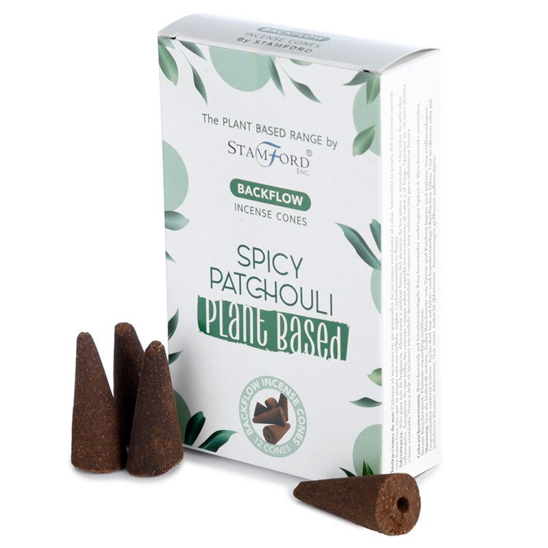 Conos de incenso de refluxo à base de plantas - Patchouli picante