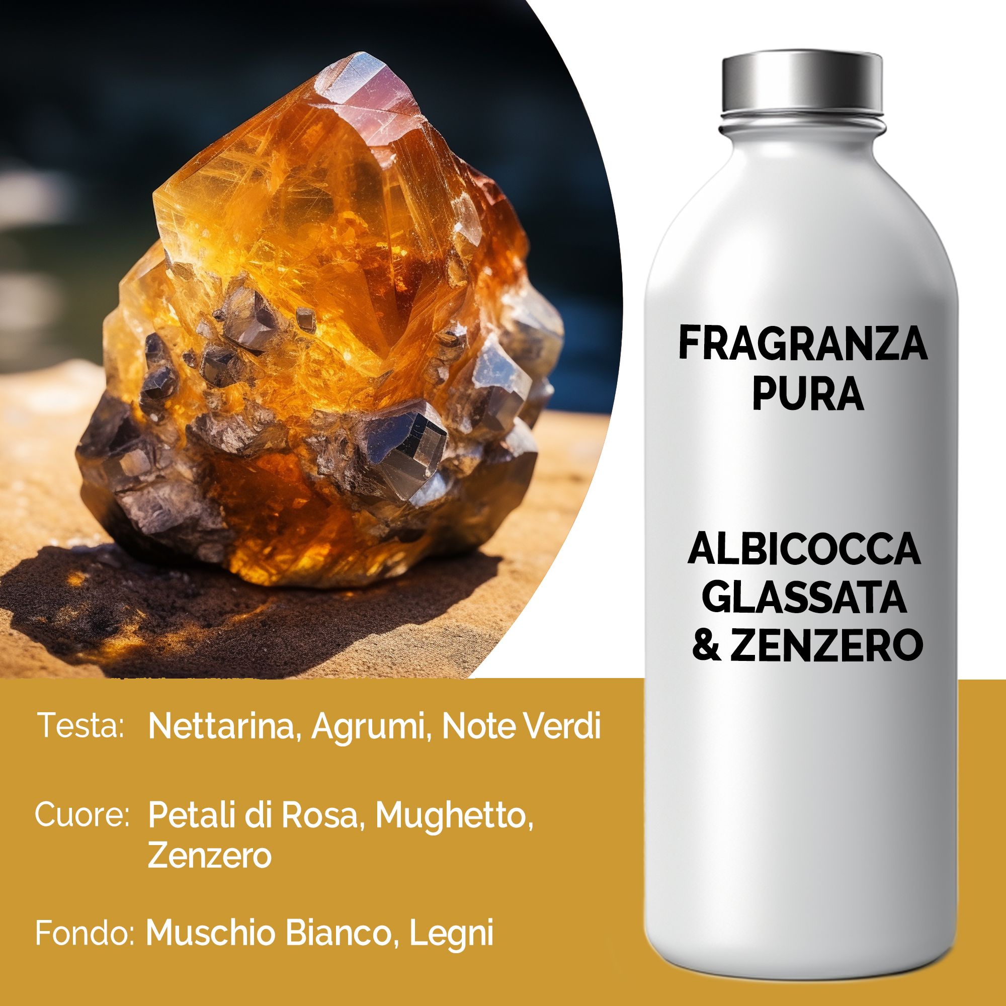 Fragranza Pura 500g - Albicocca Glassata & Zenzero