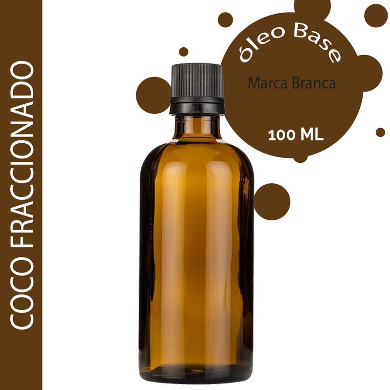 Huile de Noix de Coco Fractionnée - 100ml - Marque Blanche