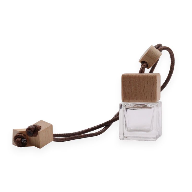 Clear - Car Diffuser Hanging Bottles - 8ml - (3 assorted designs x 4)