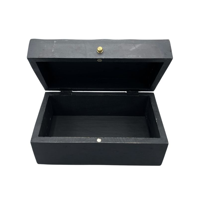 Винтидж Деко Кутия Черни Спирали 22x12x10 см